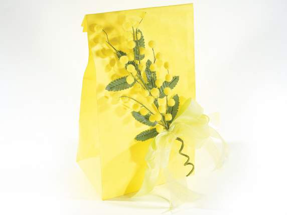 Ramo de mimosa artificial decorativo