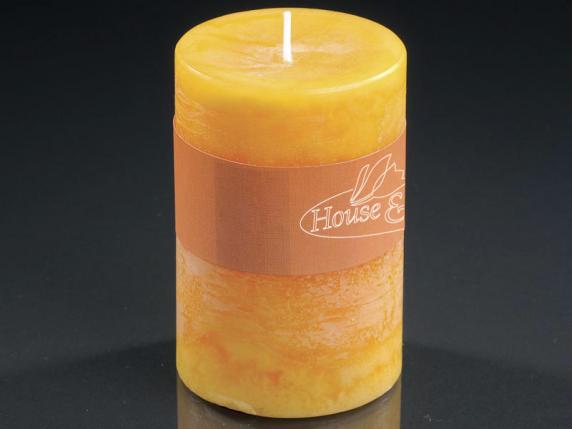 Medium orange candle