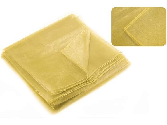 Organdy gold tablecloths with edge