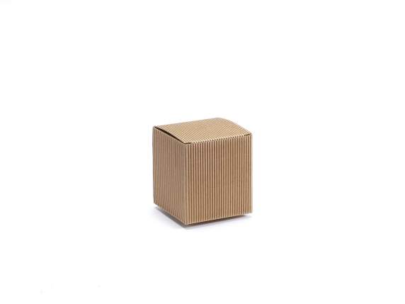 Rustikale natürliche quadratische Box