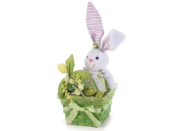 Rabbit sweets container with opening egg