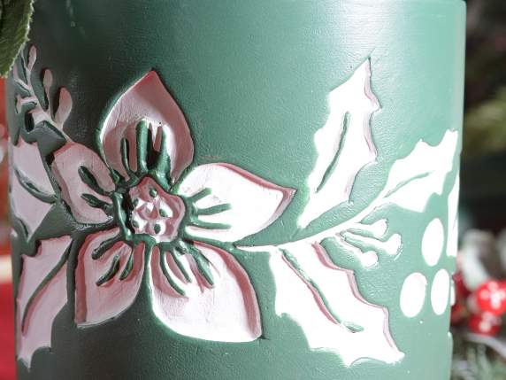 Vase en ciment sur trépied en bois c-deco SottoIlVischio