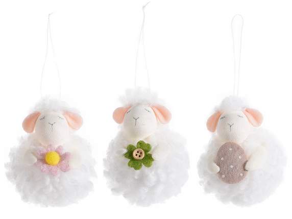 Sheep in soft fur to hang