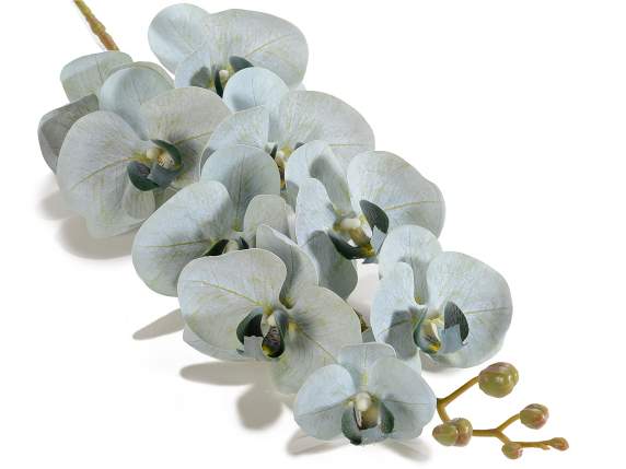 Fabric artificial orchid branch