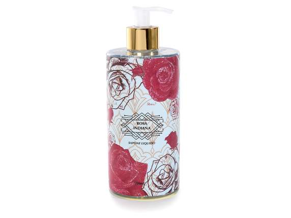 500ml liquid soap with Rosa Indiana dispenser