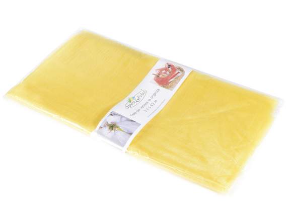Plain yellow organza towel