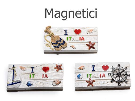 Resin decorative magnet I love Italy