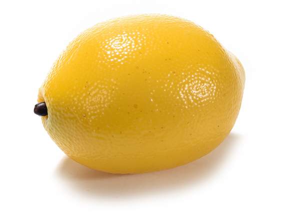 Artificial decorative yellow lemon