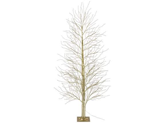 Tree Mt 2.40H auriu c-2000 LED alb cald, 351 ramuri