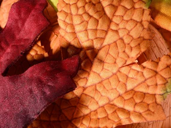 Pachet de 24 de frunze artificiale din material textil
