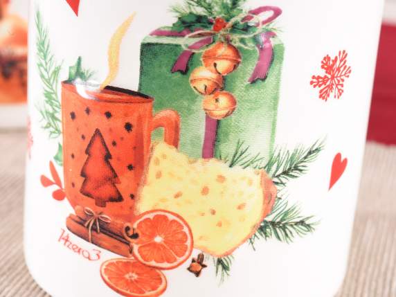 3er-Set Keramik-Lebensmittelgläser „Christmas Delights“