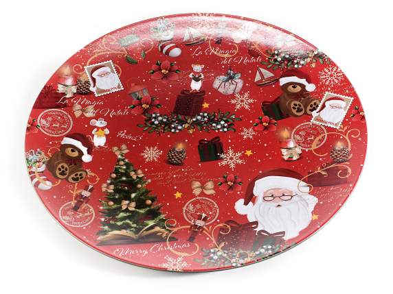 Decorative underplate in plastic Christmas fairy tale