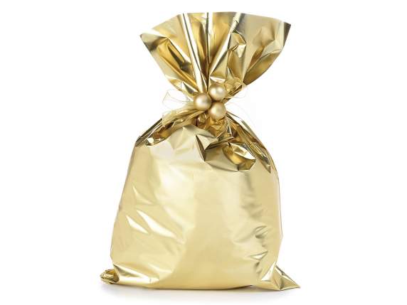 Metallic golden opaque bag 30x50H 45micron