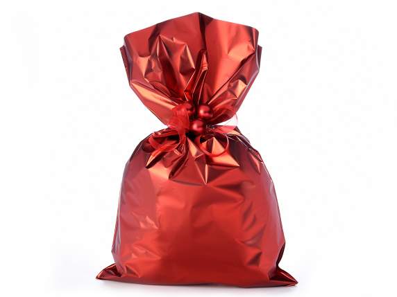 Metallic red opaque bag 30x50H 45micron