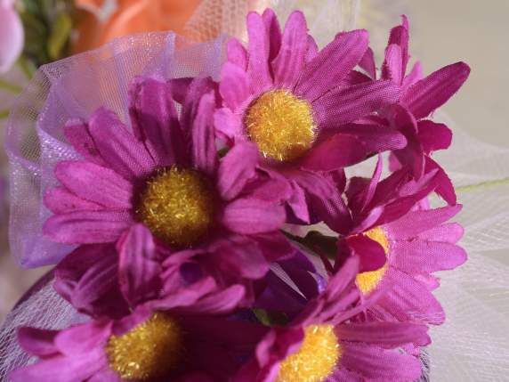 Bouquet of 6 daisies with moldable stem