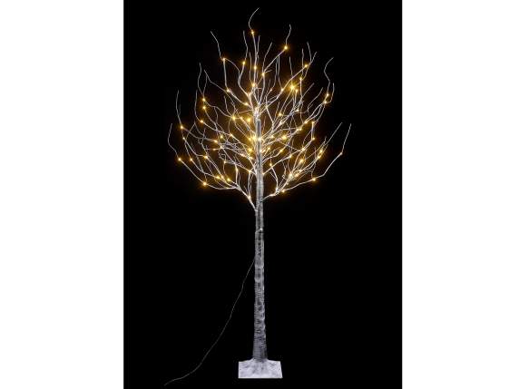Tree mt.1.80H black with 96 warm white LEDs, 36 branches, co