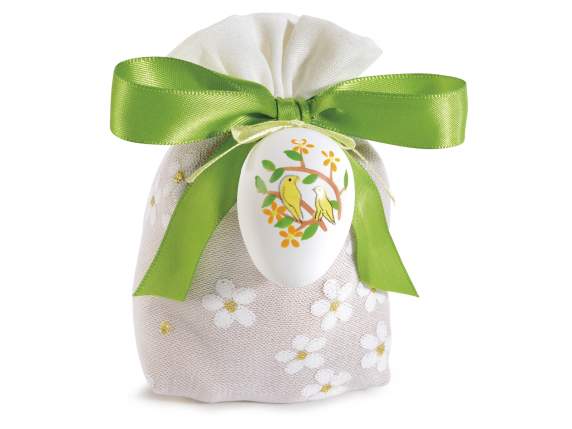 Pack of 12 colored and decorated eggs to hang