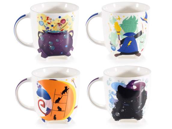 Porcelain mug w-feet and MagicalKids print