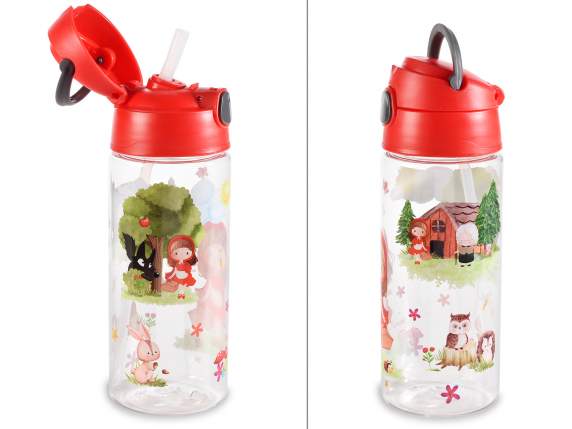 500ml tritan bottle with built-in straw and handle