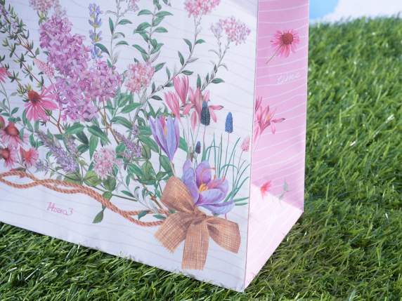 Medium paper bag-envelope with Herbs-Chamomile print