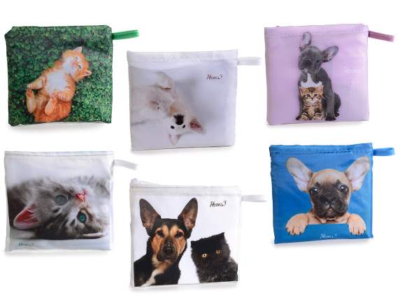 Resealable shopping bag in Pet Color polyester