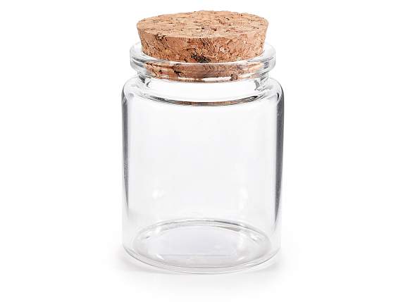 70ML food grade glass test tube with cork stopper