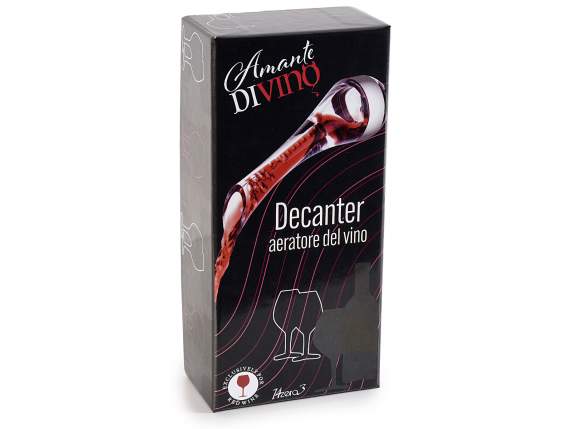 Aerator decanter stopper for wine bottle in gift box