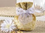 Golden wedding favor bag