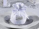 Silver wedding bag, 25th anniversary celebration