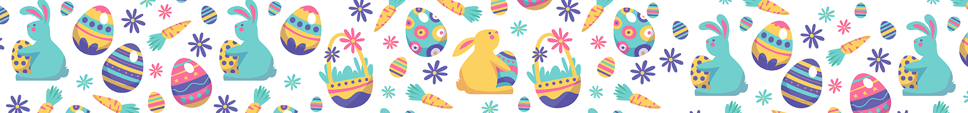 Ostern: dekorative Eier und Dekorationen