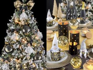 Black & gold Christmas tree