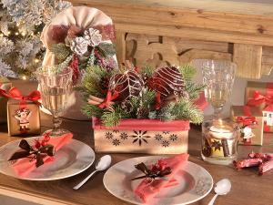 Ideen für die weihnachtliche Tischdekoration