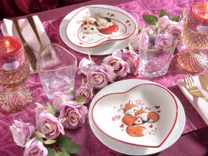 how to set up a valentine's day table