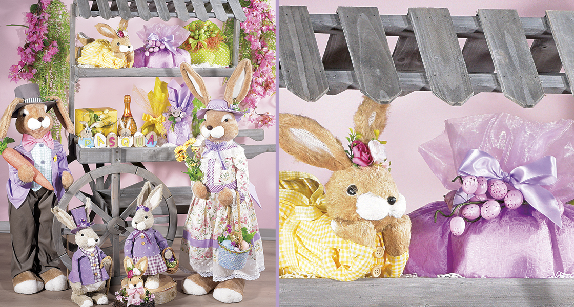 How to set up the Easter window display