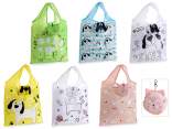 12L Foldable Polyester Shopping Bag with Dog/Cat Print