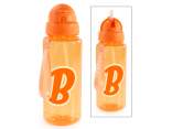 500ml Tritan Bottle Letter B with Straw and Hook