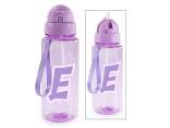 500ml Tritan Bottle Letter E with Straw and Hook