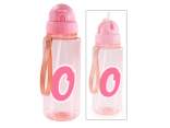 500ml Tritan Bottle Letter O with Straw and Hook