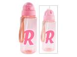 500ml Tritan Bottle Letter R with Straw and Hook