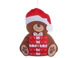 Advent Calendar Teddy Bear in cloth to hang