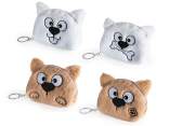 Astuccio portamonete a cagnolino in peluche con portachiavi