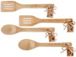 Bamboo wooden tool with garden themed writing