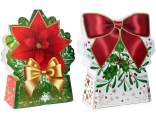 Boîte en papier découpée avec motif de Noël