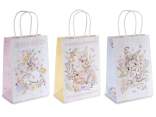 Bolsa/sobre pequeño de papel con asas estampadas con conejit