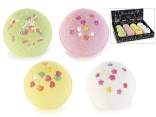 Bombe de bain parfumée, colorée et décorée de 95 g