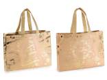 Borsa in tessuto non tessuto 11L con decori simil oro lucido