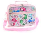 Borsa termica/lunch bag con tasca frontale,manico e tracolla