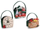 Borsetta in panno con decori in rilievo e glitter