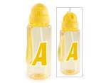 Botella/termo Tritan de 500 ml letra A con pajita