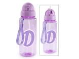 Bottiglia / borraccia 500ml tritan lettera D con cannuccia